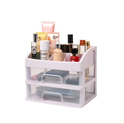 Three-Layer Plastic Desktop Organizer Box with Drawers for Home Office Storage And Organization