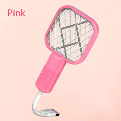 USB Mosquito Swatter Trap Pest Control Electric Shock Mini Mosquito Killer Lamp Portable UV Light Fly Bug Zapper Summer