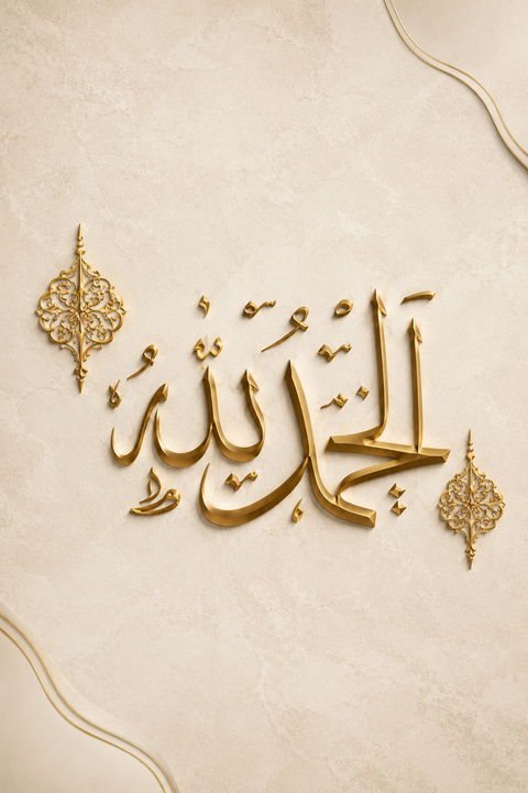 9-Piece Premium Islamic Calligraphy Wall Art Set – Luxury Arabic Canvas Prints for Living Room, Bedroom & Office Décor