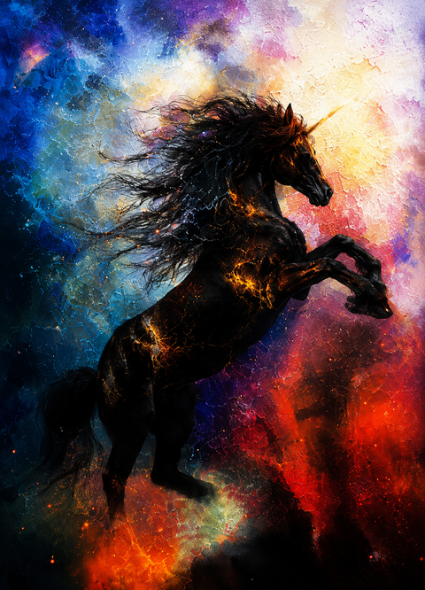 3-Piece Majestic Black Horse Canvas Wall Art Set – Luxury Equestrian Prints for Living Room, Bedroom & Office Décor